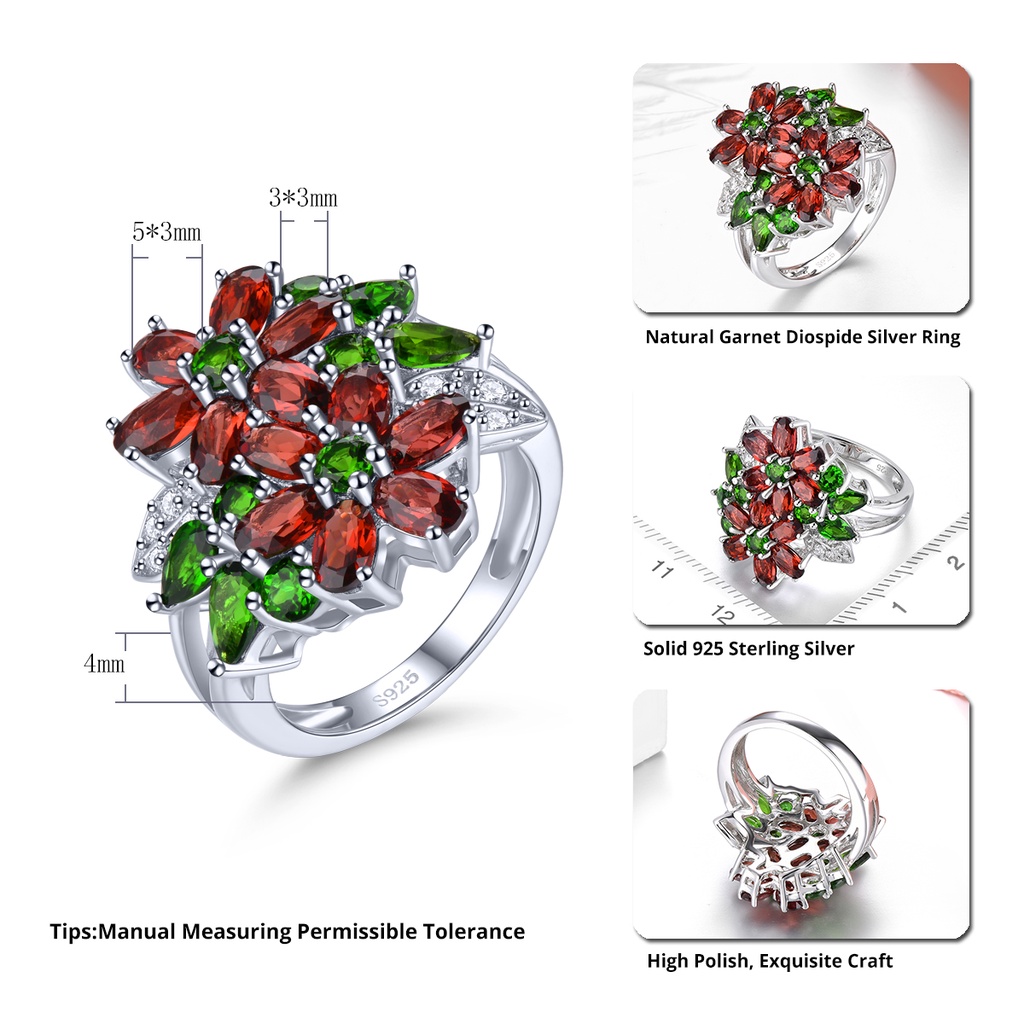 Nhẫn Mạ Bạc 925 925 Đính Đá Zircon Nhiều Màu Sắc Thời Trang Cho Nữ