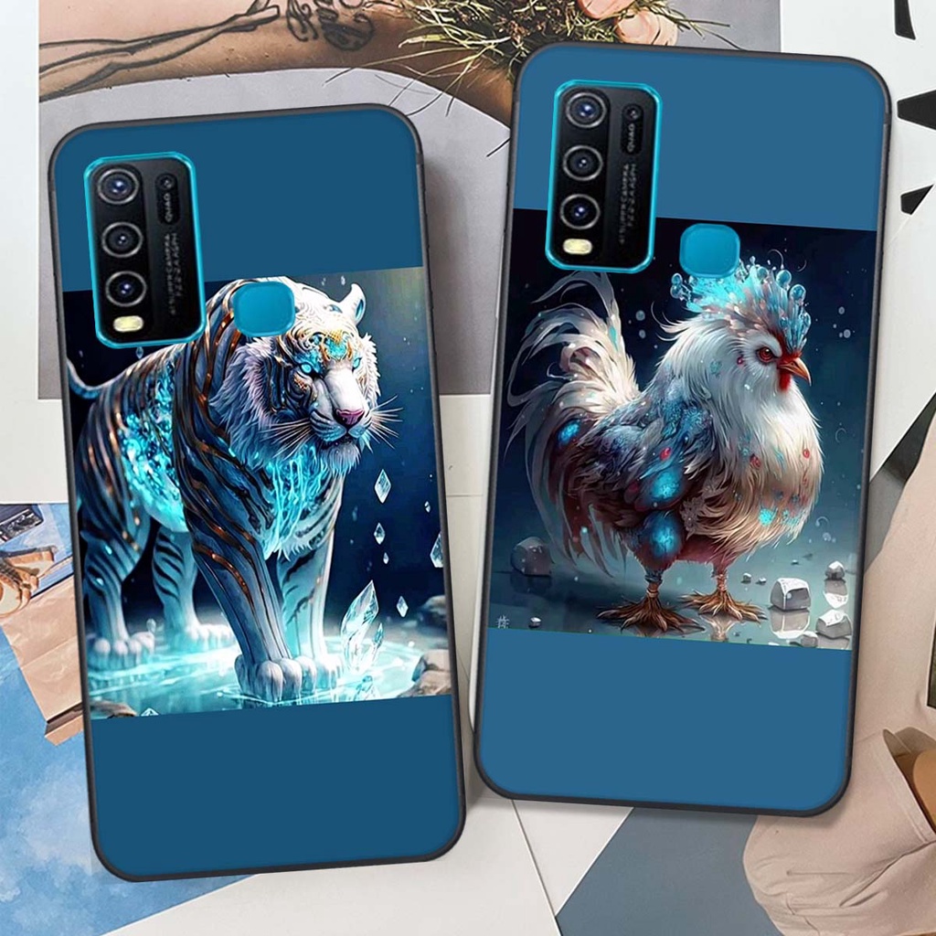 Ốp Vivo Y20 / Y20S / Y30 / Y50 / Y72 5G bộ hình 12 con giáp sang trọng