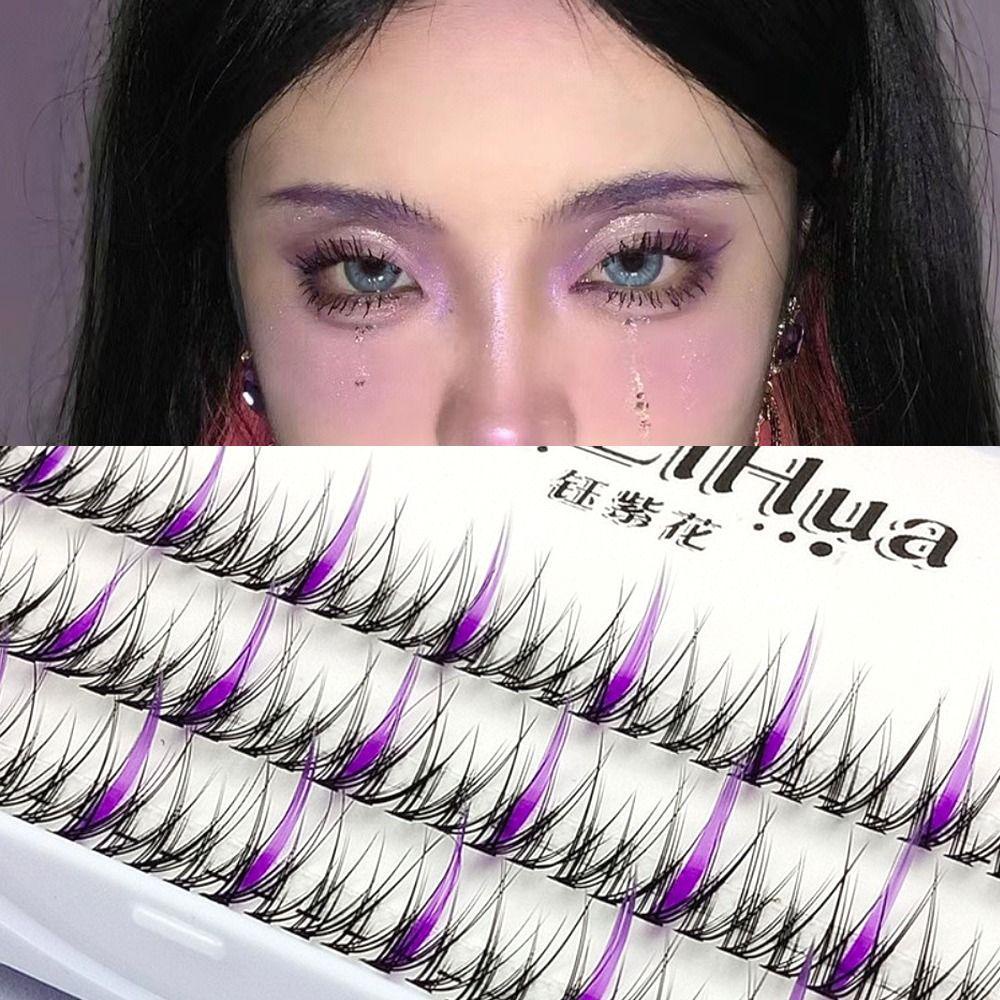 Lông Mi Giả Hóa Trang Đuôi Cá Nhiều Màu Sắc