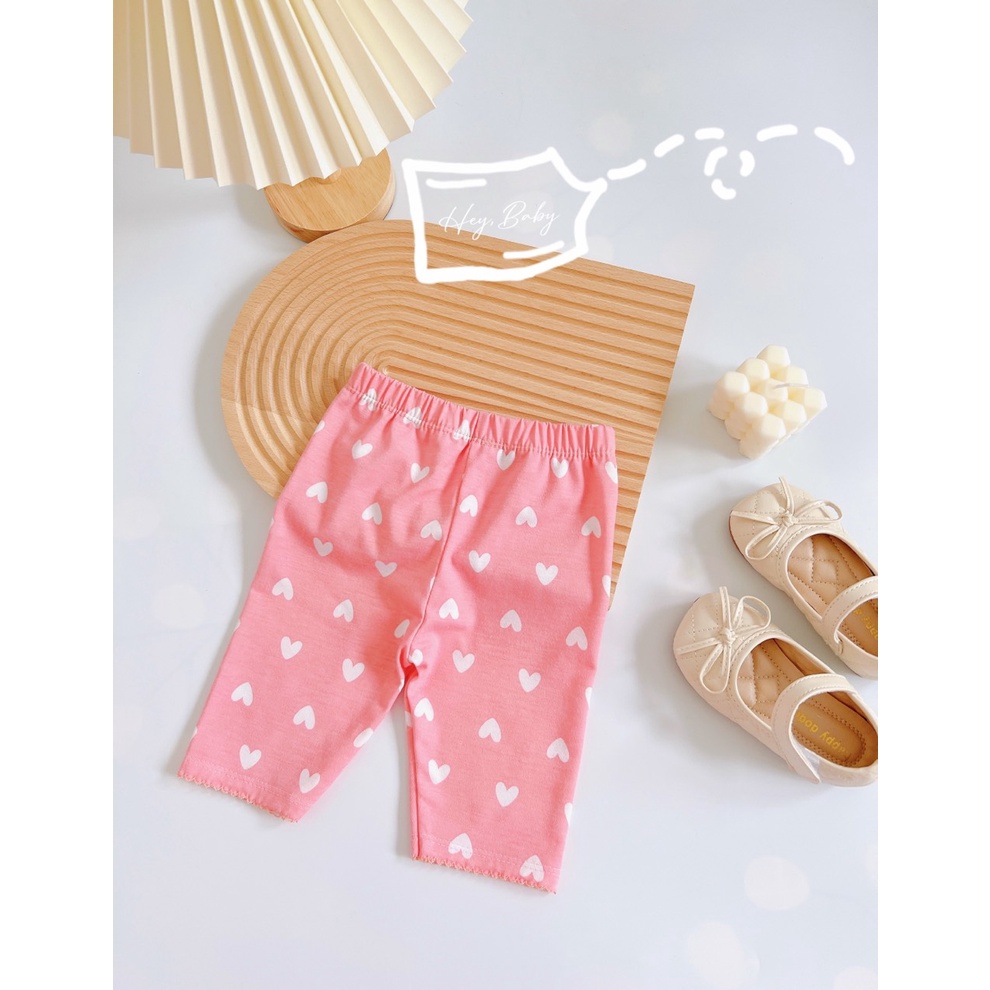 * 6-16kg* Set 1-3 Quần legging lửng bé gái cotton xuất nhật siêu đẹp