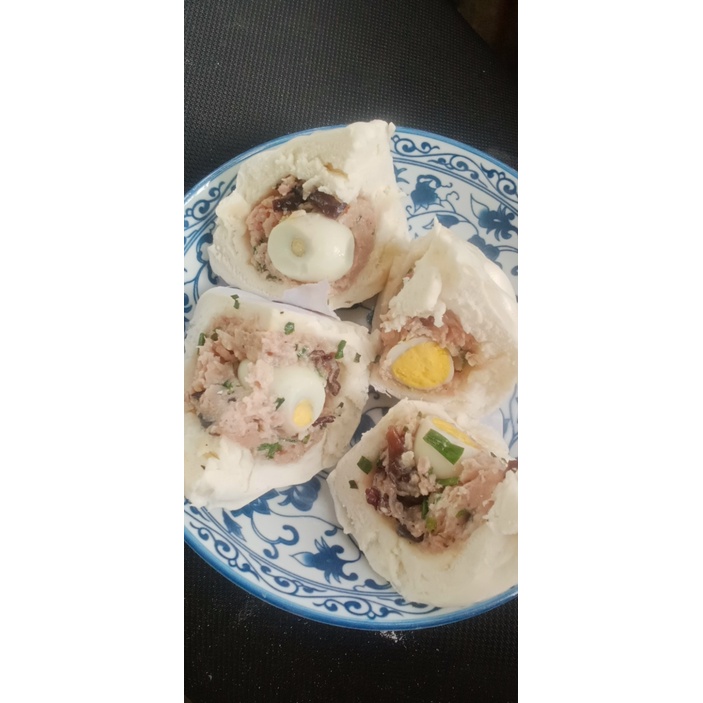 BÁNH BAO NHÂN THỊT TRỨNG CÚT, TRỨNG MUỐI - NẶNG 150G