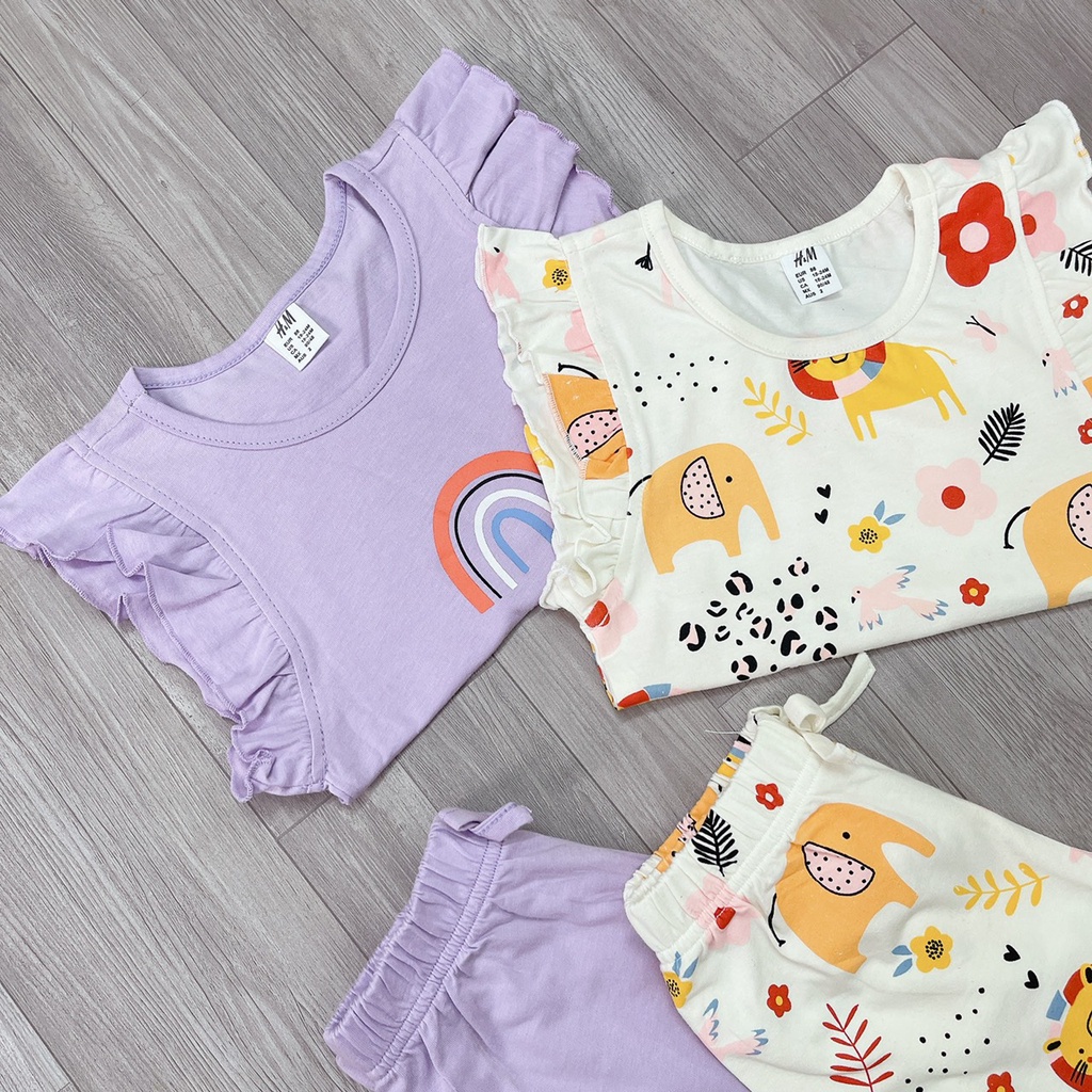 Set 2 bộ thun cho bé gái từ 10 đến 20kg