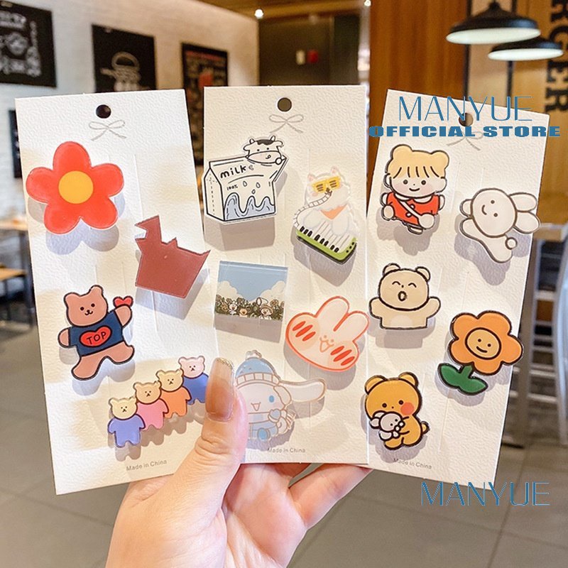 MANYUE Trâm cài áo họa tiết hoạt hình Nhật Bản thời trang mùa hè cho nam và nữ