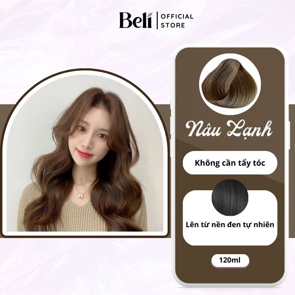 Thuốc Nhuộm Tóc Nâu Lạnh Không Tẩy Tại Nhà /CưRê Shop