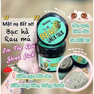 Mặt nạ đất sét bạc hà rau má Real Shrek Pack