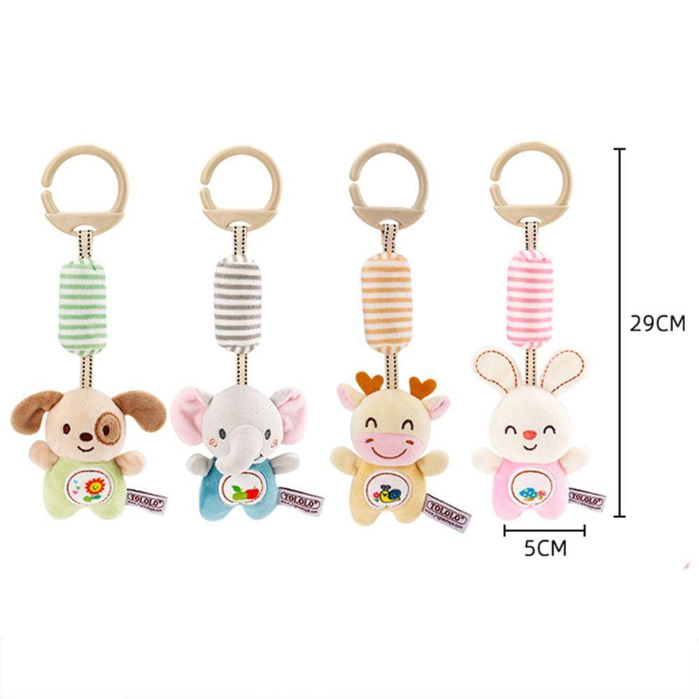 Thú Nhồi Bông Hình Thỏ Hoạt Hình Dễ Thương Treo Xe Đẩy Em Bé