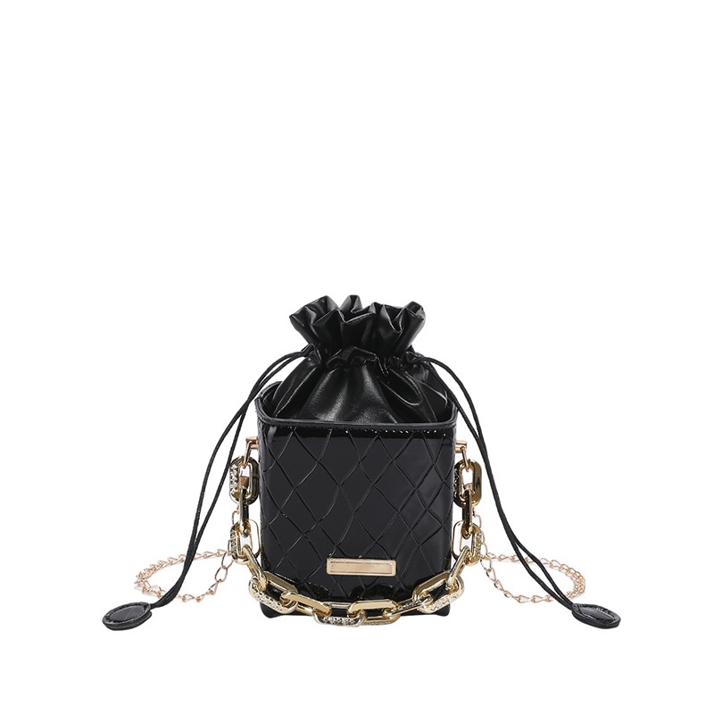 Ví Túi Xách Mini Dáng Vuông Phối Dây Xích Thời Trang