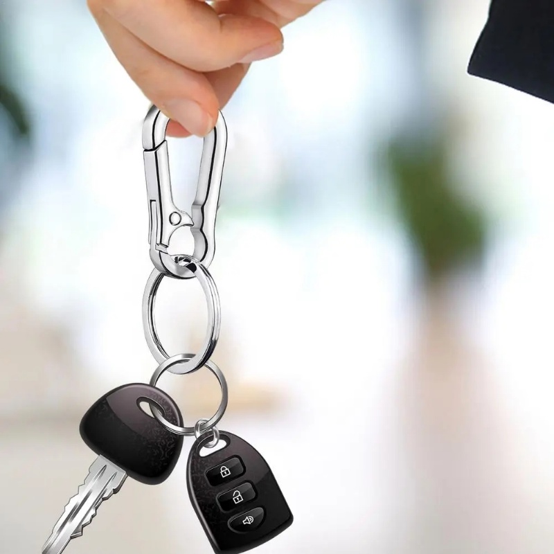 Móc Chìa Khóa Bằng Hợp Kim Kẽm Chống Ăn Mòn Chống Gỉ Siêu Bền Thời Trang Chất Lượng Cao