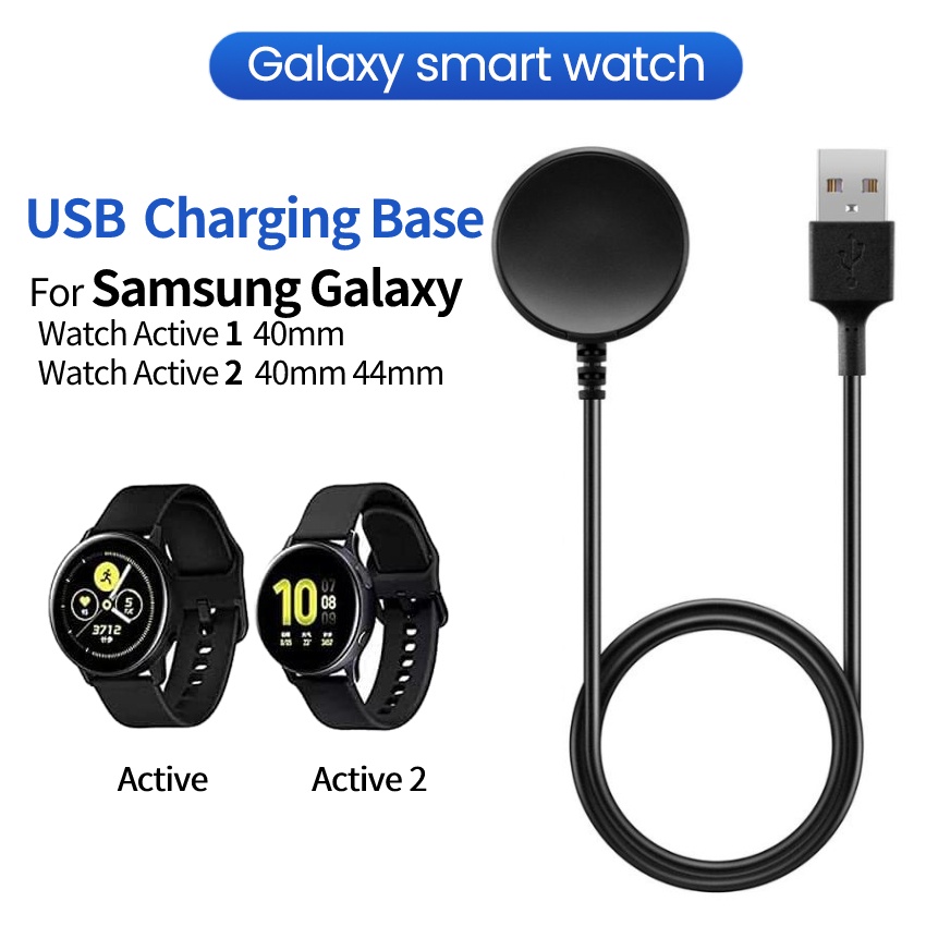 Bộ Sạc Không Dây USB Có Nam Châm Cho Đồng Hồ Thông Minh Samsung Galaxy Watch Active 2 40mm 44mm