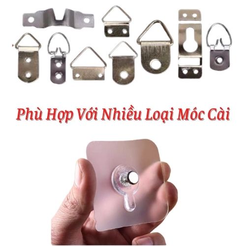 Móc Treo Khung Ảnh Gắn Tường Không Đục Lỗ Hình Quả Bầu Dục Cỡ Lớn ruiyan