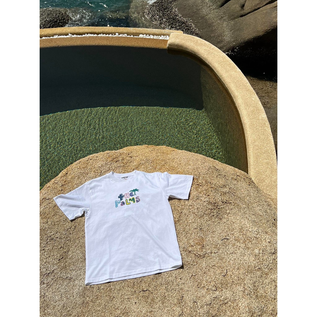 Áo Thun tay lỡ unisex nam nữ THE PALMS cotton form rộng oversize nhiều màu phong cách ulzzang