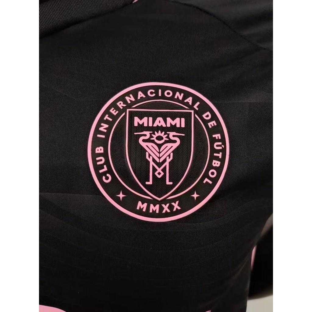 Áo Thun Bóng Đá Tay Ngắn Màu Đen Miami away 2324