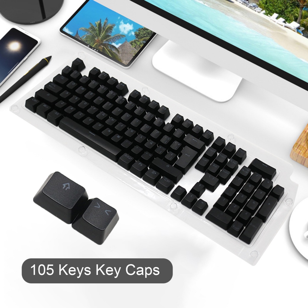 Bộ 105 Nút Bàn Phím Cơ Chống Trượt Họa Tiết Hoa Hướng Dương Thay Thế Tiện Dụng Cho Gia Đình