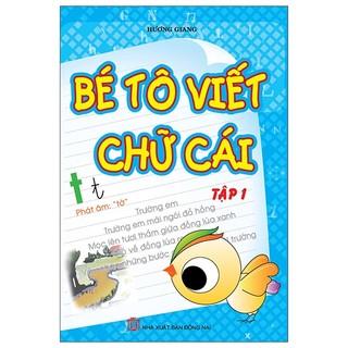 Sách bé tô viết chữ cái - tập 1