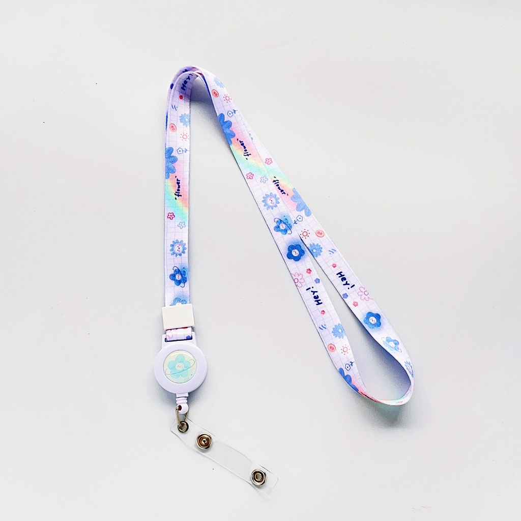 Dây Đeo Thẻ Co Giãn Họa Tiết Totoro Màu Đen Dễ Thương