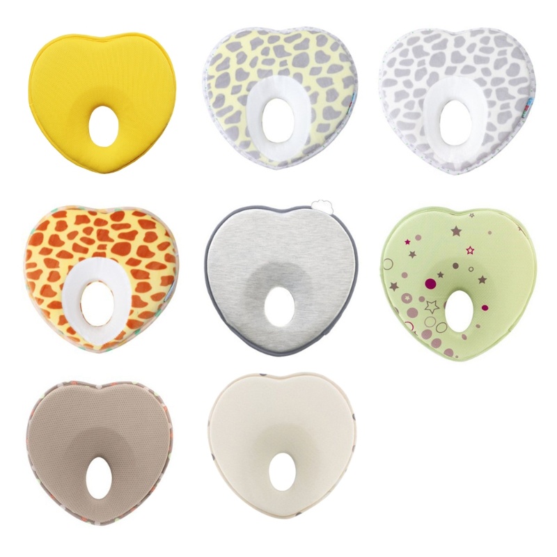 Gối Ngủ Cotton Hình Trái Tim Dễ Thương Xinh Xắn Dành Cho Bé 0-18 Tháng Tuổi