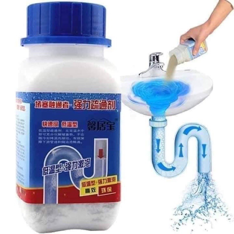 Chai bột làm sạch, khử trùng thông tắc cống Bồn Cầu