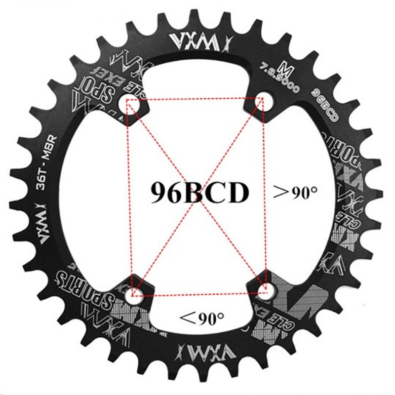 Đĩa Líp Xe Đạp 96BCD 30T / 32T / 34T / 36T / 38T Chất Lượng Cao
