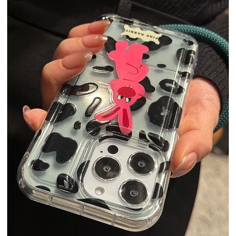 Ốp Điện Thoại Silicon TPU Mềm Trong Suốt Họa Tiết Thỏ Dễ Thương Cho IPhone 14 13 11 12 Pro XS Max X XR 7 8 Plus