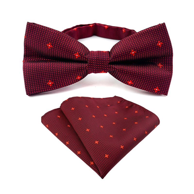 Set nơ đeo và khăn tay bỏ túi EFAN 18 mẫu tùy chọn thời trang dành cho nam