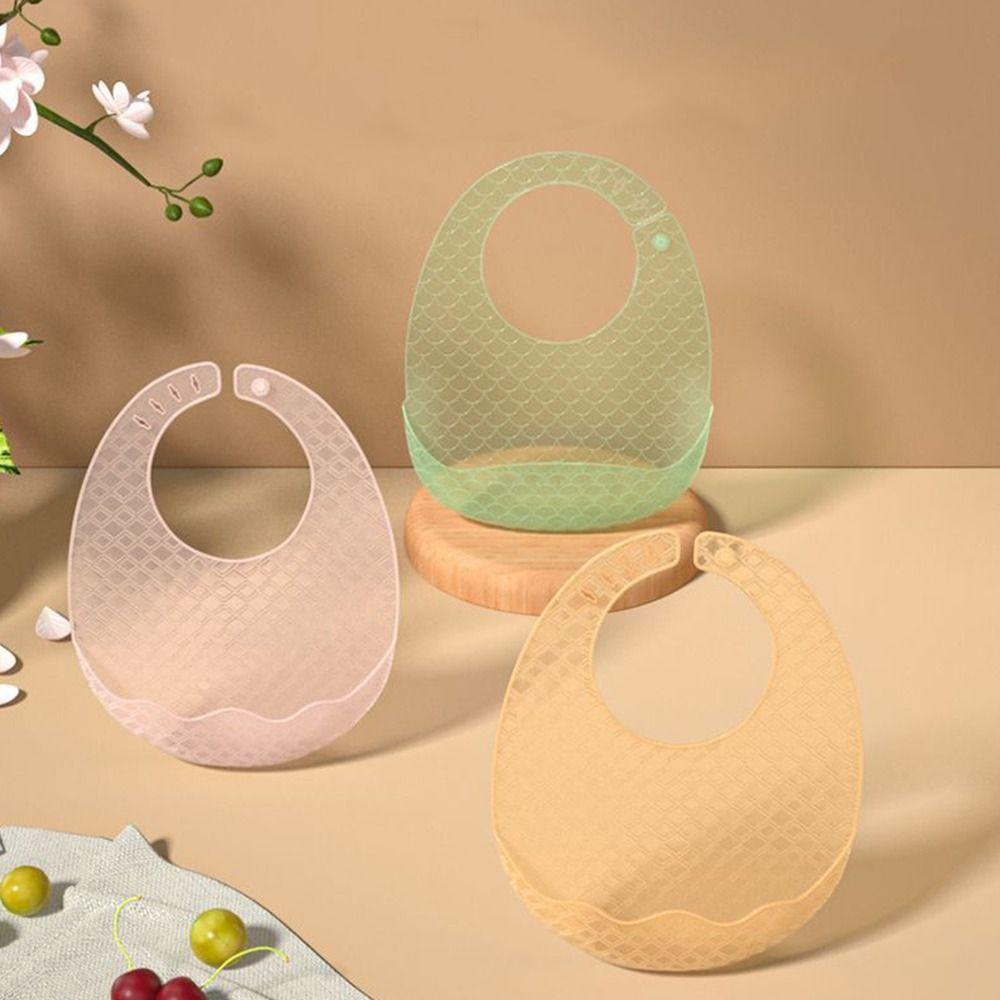 Yếm Ăn silicone cotton Siêu Mỏng Chống Thấm Nước Phong Cách Hàn Quốc Cho Bé