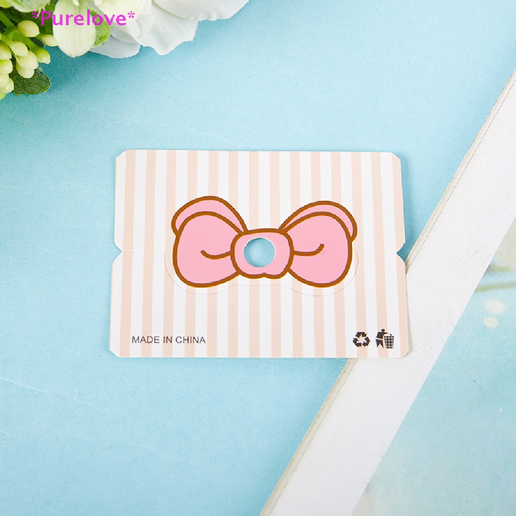 Set 50 Thẻ Giấy Kraft Trưng Bày Kẹp Tóc / Túi Xách Tiện Lợi Mới