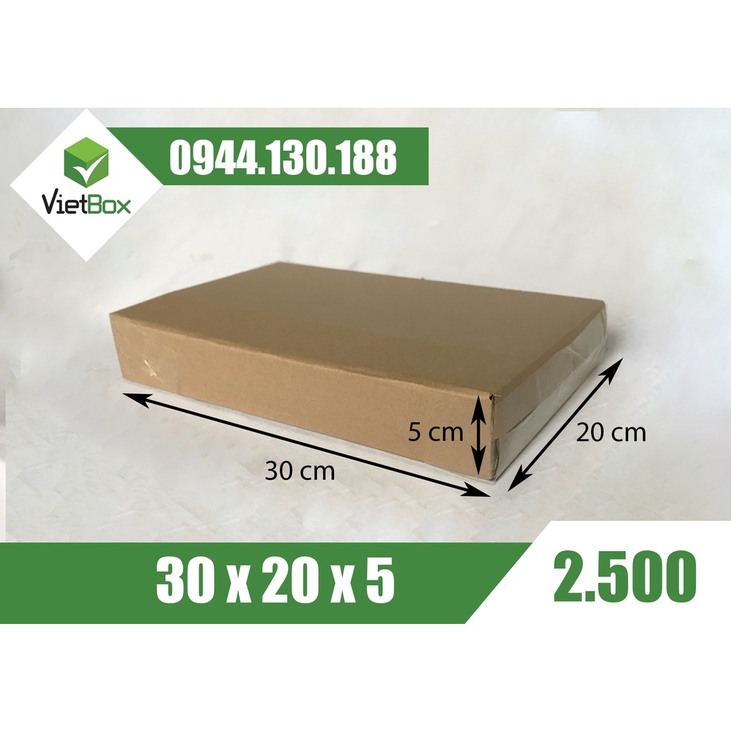 Combo 20 hộp carton 30x20x5