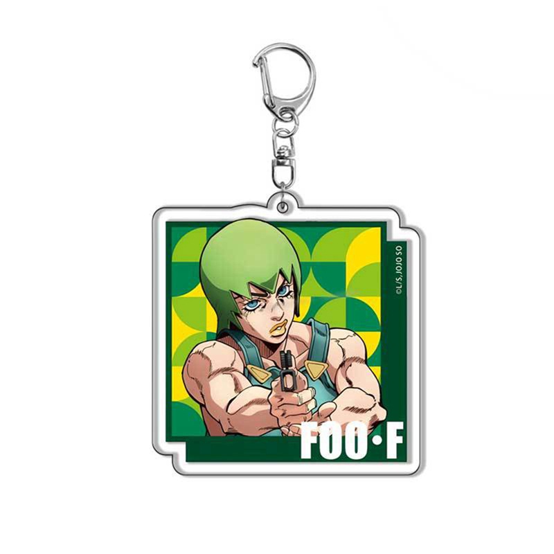 Móc Chìa Khóa Bằng Acrylic Họa Tiết Hoạt Hình JoJo Bizarre Adventure