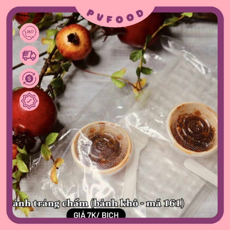 Bánh tráng chấm sốt chua cay