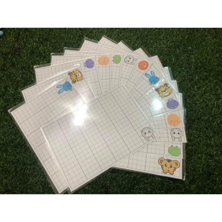Bảng phụ ép plastic a4-a3 viết xóa có dòng kẻ