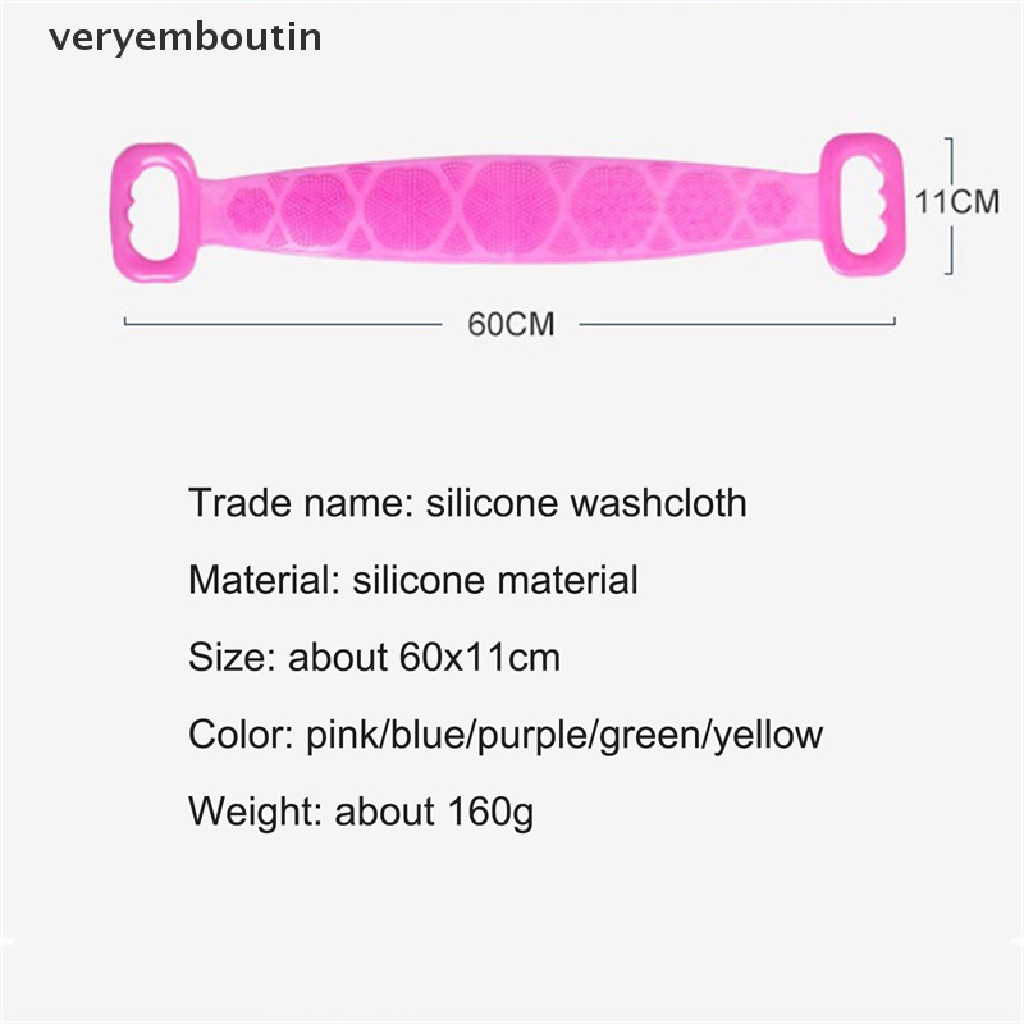Dây Đai Silicon Mềm Dùng Cọ Rửa Cơ Thể Khi Tắm