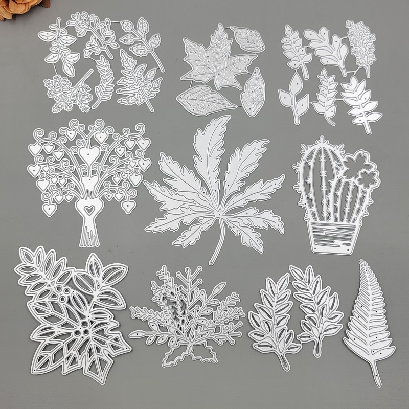 Khuôn Cắt Giấy Kim Loại Hình Chiếc Lá