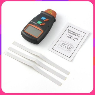 PK Digital Laser Photo Tachometer Non Contact RPM Tach Speed Gauge Engine