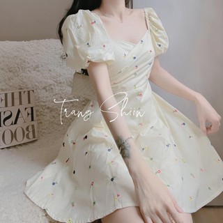 🧡🧡Đầm xô thêu hoa 2 lớp, hoa thêu từng cái lunnn nha xị em