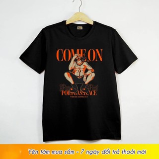 Áo thun One Piece in hình ACE màu đen - Băng hải tặc râu trắng