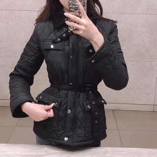 Áo phao trần trám thắt eo Ulzzang