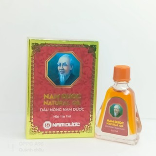 Dầu nóng Nam Dược 7ml giúp làm ấm da cơ thể, phòng nhiễm lạnh, giảm chóng mặt, say tàu xe.