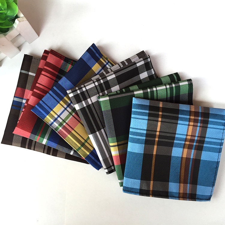 Khăn lụa EFAN hình vuông hoạ tiết sang trọng phong cách cổ điển cho nam