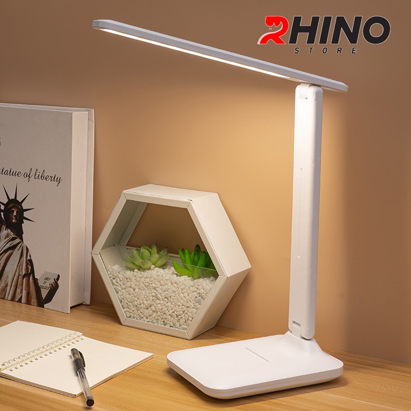 Đèn học LED bảo vệ mắt chống cận cảm ứng Rhino L201, tích điện đa năng làm việc, để bàn học, đọc sách