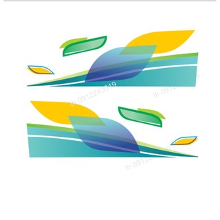 Decal TEM LÁ dán sườn xe COUNTY, TEM COUNTY TRACOMECO ( sl 2 tem dán 2 bên hông)