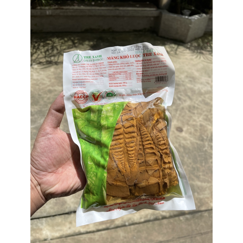 Măng Khô Luộc Măng Tre Tự Nhiên Thơm Ngon Tre Xanh An Thịnh 550G