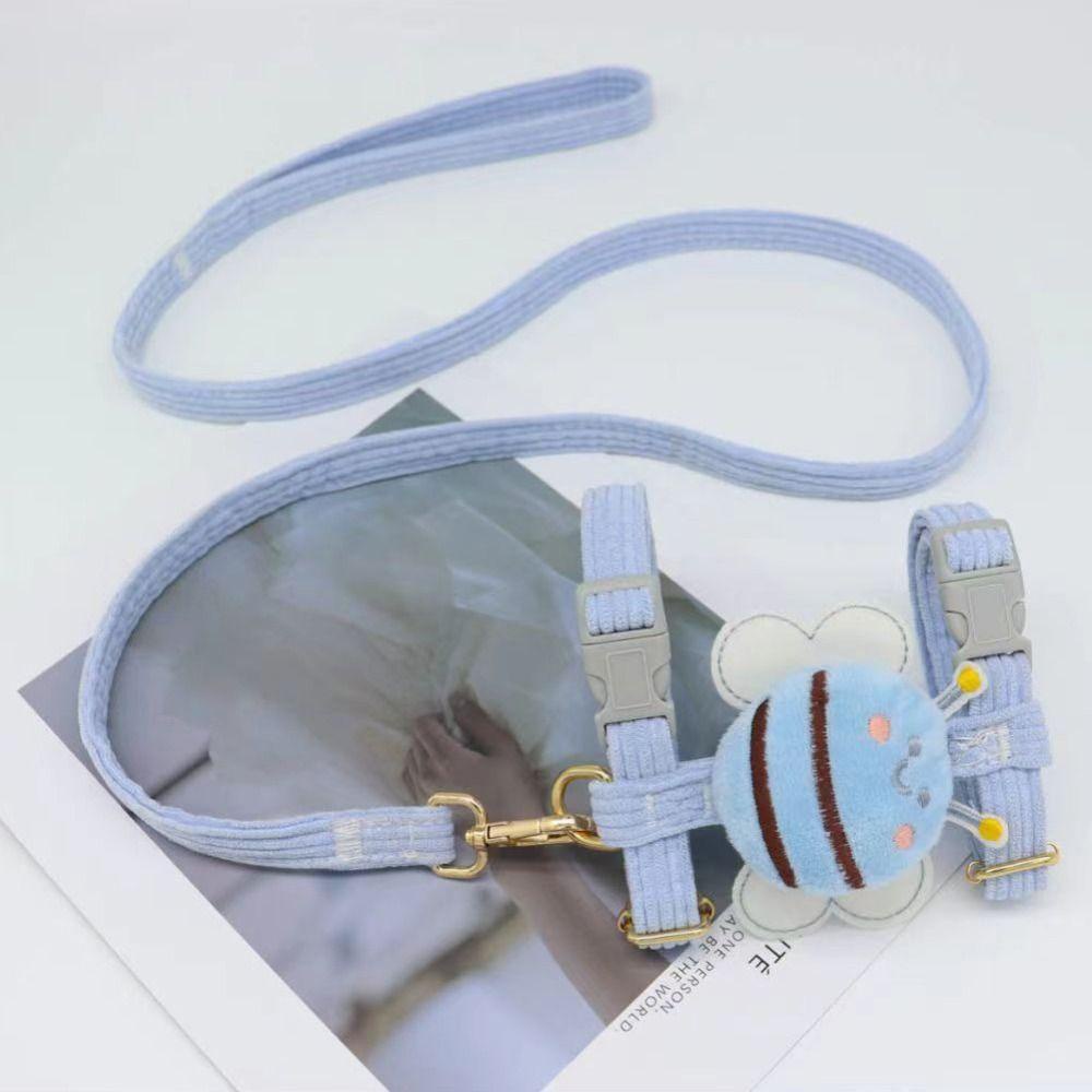 [COD] Dây Dắt Thú Cưng Đi Dạo Chống Thất Lạc Hình Chú Ong Mềm Mại Tiện Dụng