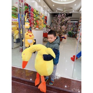 [Sỉ giá sốc] Gấu bông vịt trầm cảm size to 1met5 màu vàng. Lỗi anh là.. nhớ em 24/7