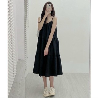 [ V2D106 ] Váy đũi 2 dây babydoll tầng basic