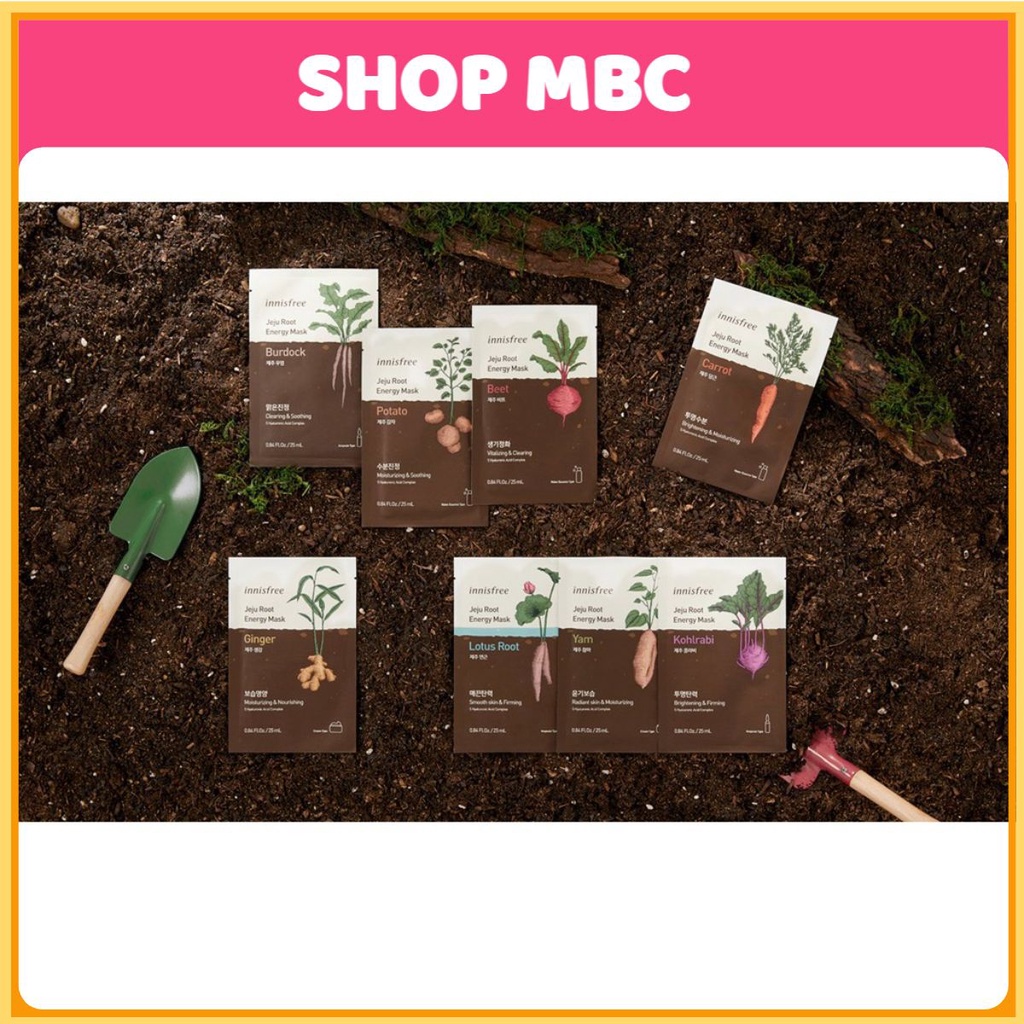 MBC M83 1 miếng Mặt nạ INF Jeju Root Energy Mask 25ml