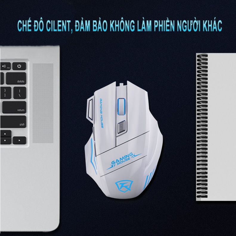 Chuột không dây gaming kết nối usb 2.4 Kingdecor thiết kế cong thái học, cilent thích hợp chơi game,văn phong | BigBuy360 - bigbuy360.vn