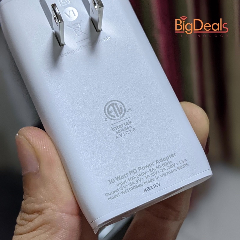 Củ sạc tường Belkin Boost Charge Pro 30W WCH008, BigDeals VN