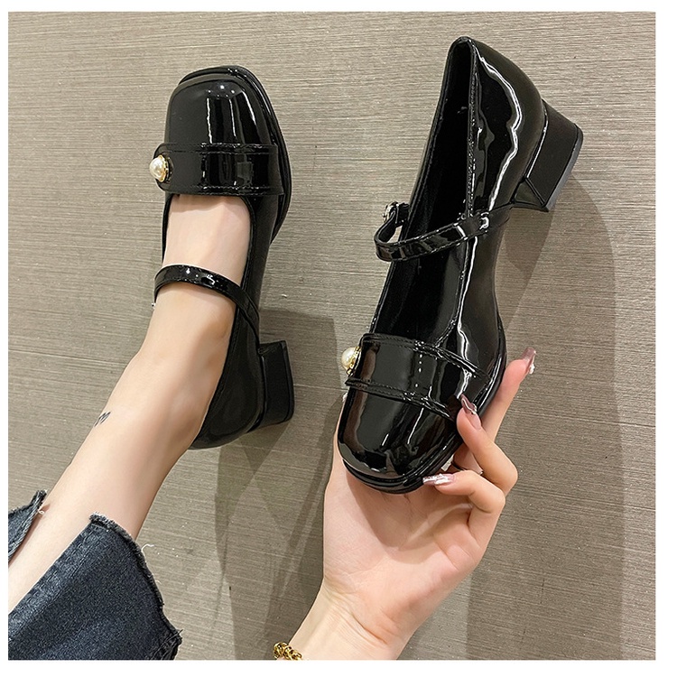 Giày Cao Gót Mũi Tròn Thoải Mái Hợp Thời Trang Cho Nữ giày lolita