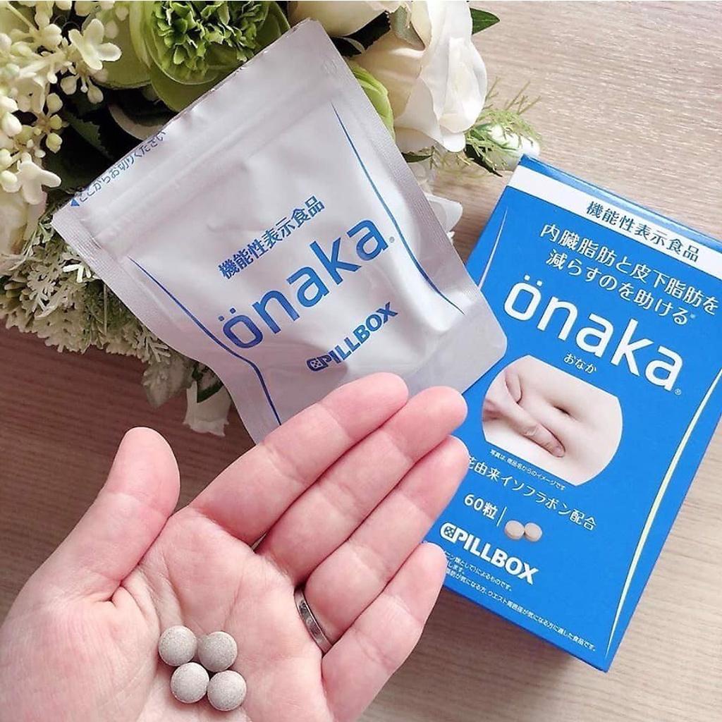 Viên Uống Giảm Mỡ Bụng Onaka Pillbox Nhật Bản - Hộp 60 Viên