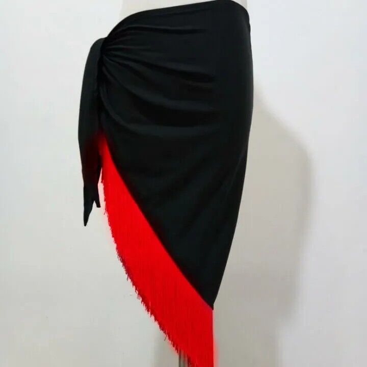 Khăn Choàng Tam Giác Phối Tua Rua Hóa Trang Khiêu Vũ Latin Dành Cho Người Lớn